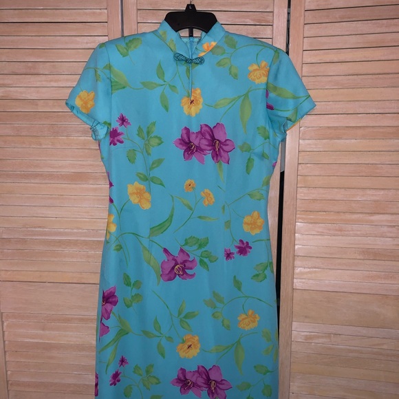 Vintage David warren floral dress - Picture 1 of 7